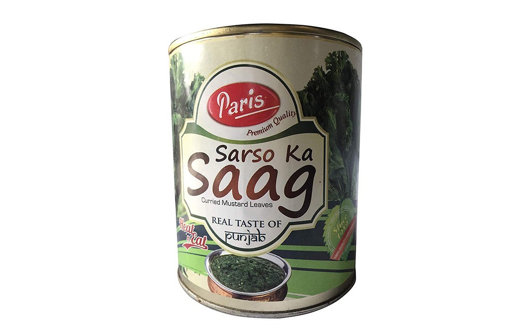 Paris Sarso Ka Saag (Curried Mustard Leaves)   Tin  840 grams
